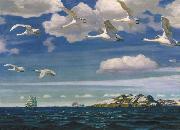Arkady Rylov In the Blue Expanse oil painting artist